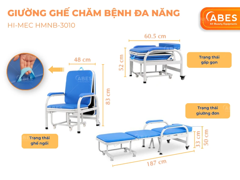 Ghe Giuong Benh Vien Hi Mec Hmnb 3010 3