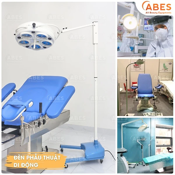 Đèn phẫu thuật di động đơn giản, dễ sử dụng và có tính ứng dụng cao
