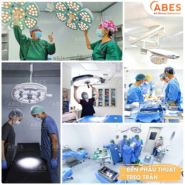 Đèn phẫu thuật treo trần là thiết bị không thể thiếu trong các ca đại phẫu