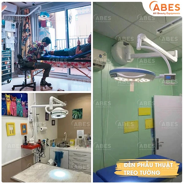 Đèn phòng mổ LED thiết kế treo tường tối ưu không gian