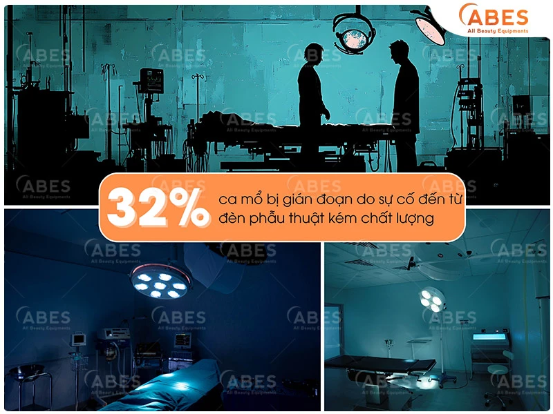 Con số đáng báo động khi sử dụng đèn mổ kém chất lượng