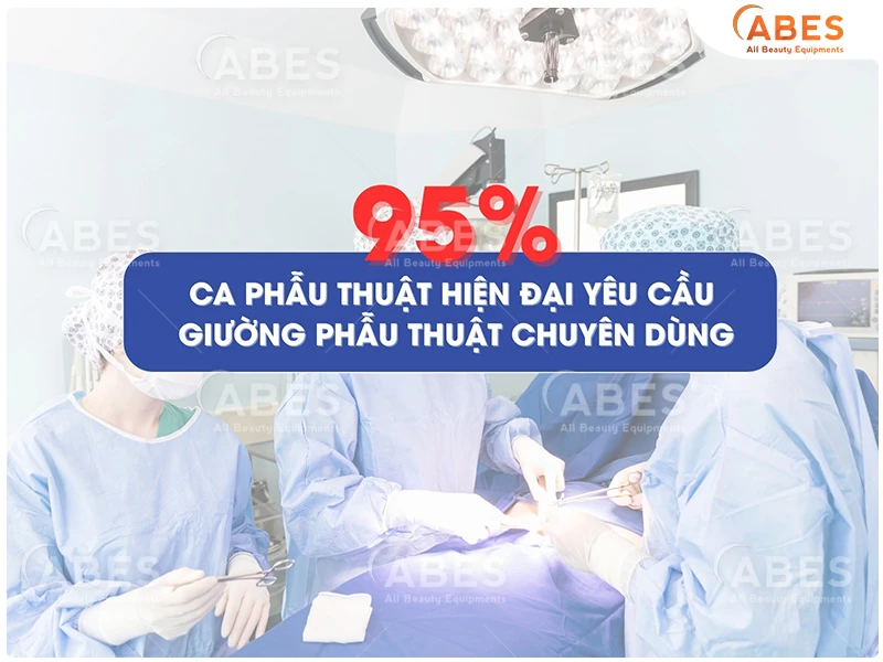 Giường phẫu thuật góp phần rất lớn vào thành công của ca mổ