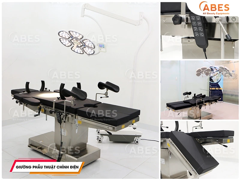 Giường phẫu thuật chỉnh điện Hi-MEC thiết kế đạt chuẩn y khoa