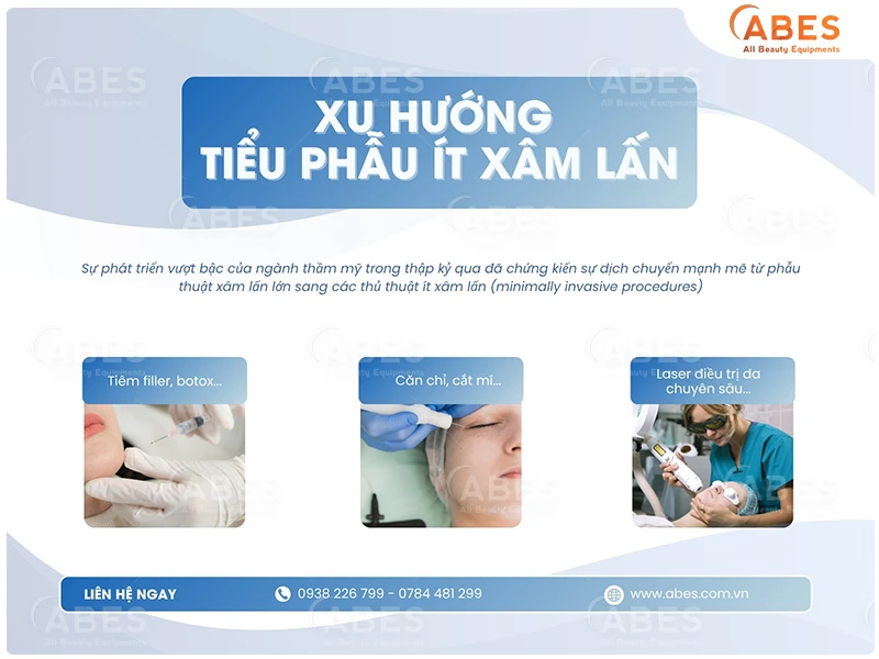 Xu hướng tiểu phẫu ít xâm lấn trong làm đẹp