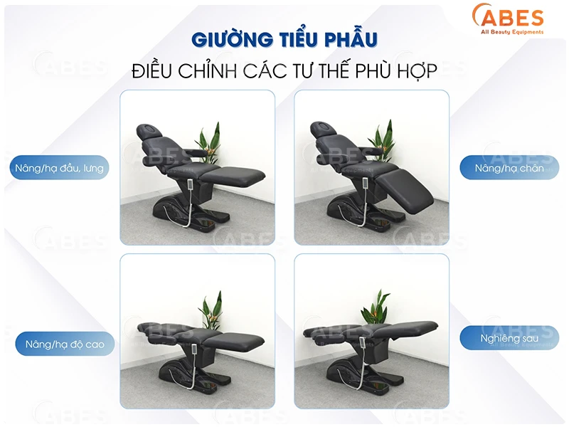 Các loại giường tiểu phẫu điều chỉnh đa dạng tư thế