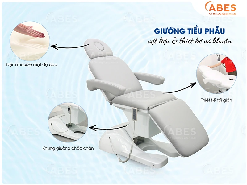 Giường tiểu phẫu Hi-MEC được thiết kế đúng chuẩn y tế