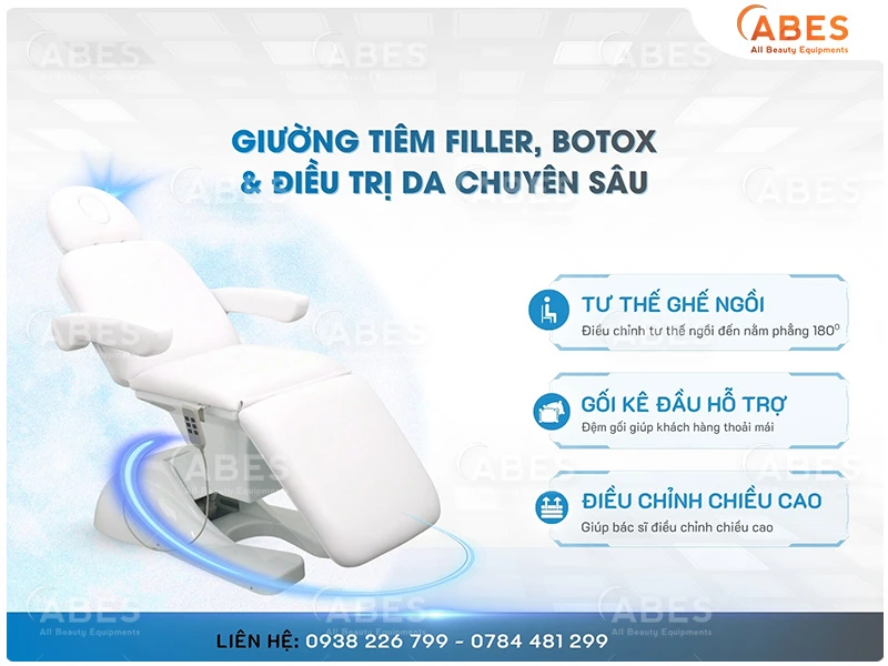 Các thiết kế đáp ứng tiêu chuẩn để sử dụng tiêm filler, botox, điều trị da…