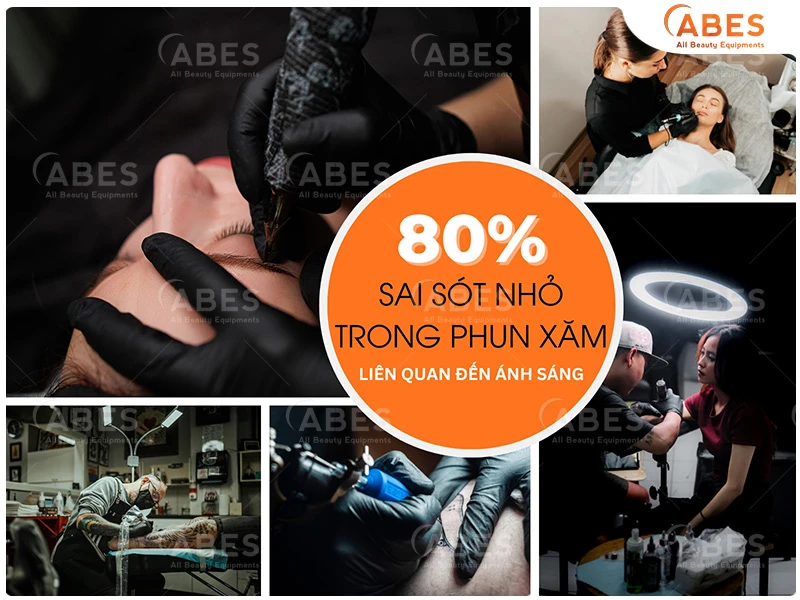 Đừng để sai sót trong phun xăm do chất lượng ánh sáng