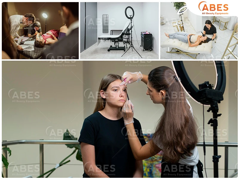 Đèn phun xăm ứng dụng rộng rãi trong nhiều ngành làm đẹp