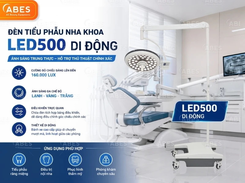 Ưu điểm đèn tiểu phẫu di động LED500