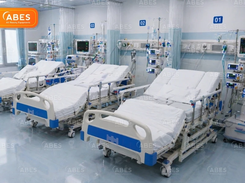 Giường cấp cứu (giường ICU) được sử dụng phổ biến tại phòng hồi sức cấp cứu