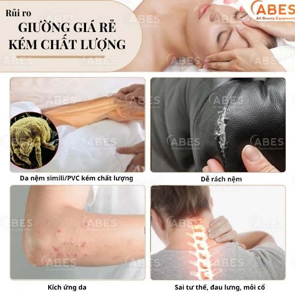 Giường thẩm mỹ giá rẻ tiềm ẩn nhiều rủi ro