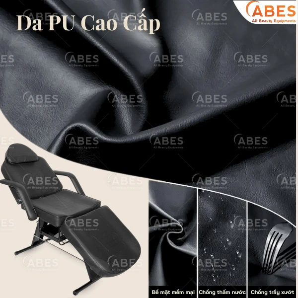 Chất liệu da, nệm - Tiêu chí đánh giá giường spa chất lượng