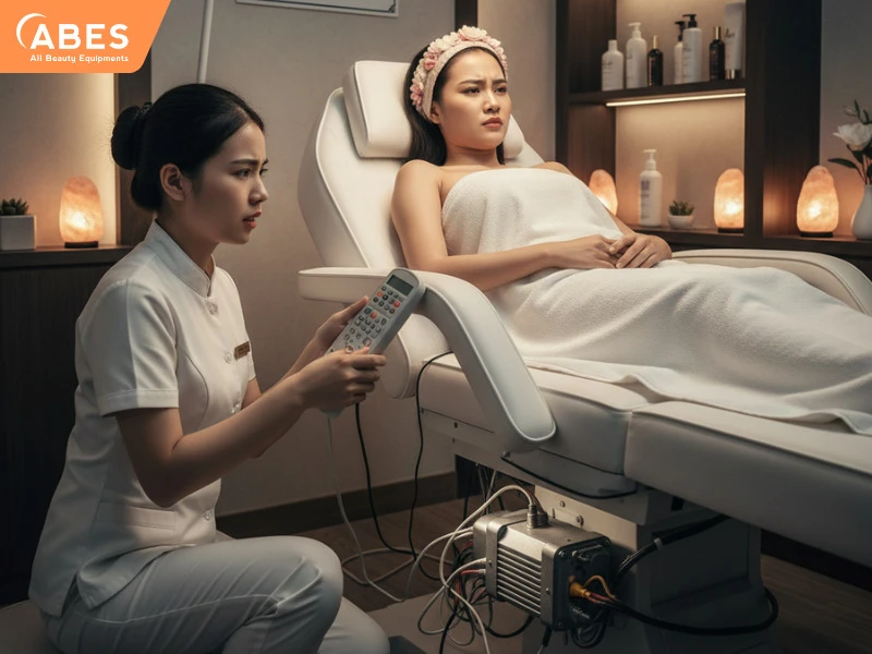 Việc sử dụng giường phun xăm chỉnh điện kém chất lượng gây ra nhiều rủi ro