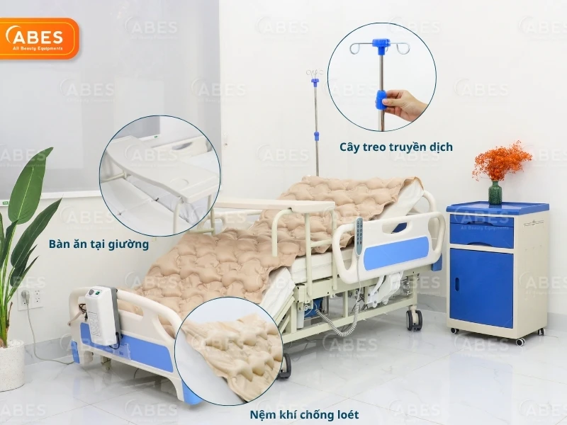 Phụ kiện y tế đi kèm giường y tế tại nhà