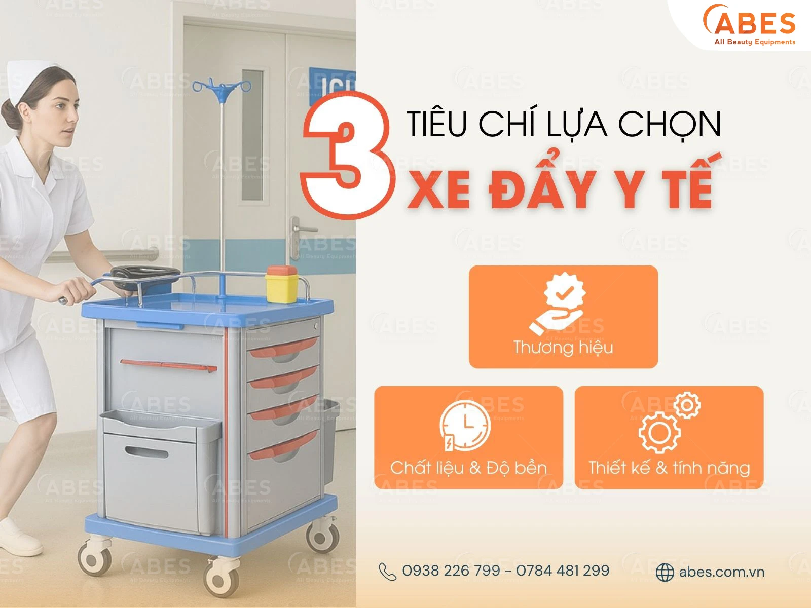 3 tiêu chí cần lưu ý khi quyết định lựa chọn xe đẩy y tế