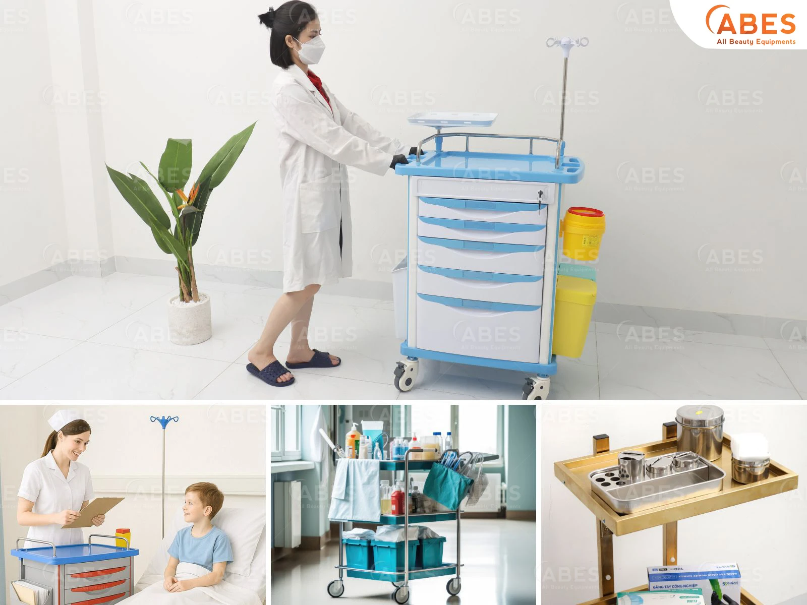 Lựa chọn xe đẩy y tế đúng nhu cầu sử dụng, góp phần tăng hiệu quả khám chữa bệnh