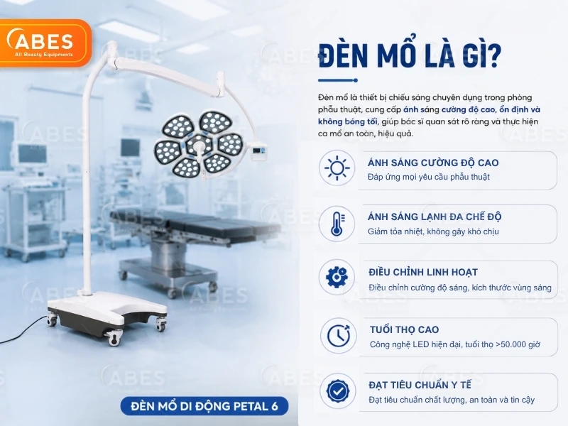 Đèn mổ - thiết bị chiếu sáng chuyên dụng