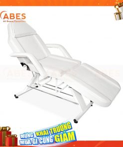 Giường phun xăm 3 khúc HMBB 8250 màu trắng