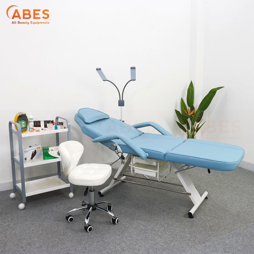 Giường thẩm mỹ 3 khúc Hi-MEC HMBB 8250 màu xanh