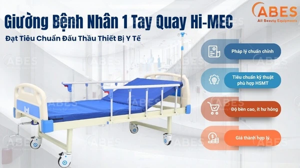 Giường Bệnh Nhân 1 Tay Quay Phù Hợp Với Nhu Cầu Chăm Sóc Nào?